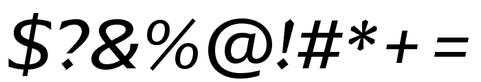 Arpona Regular Italic Font OTHER CHARS