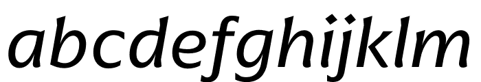 Arpona Regular Italic Font LOWERCASE