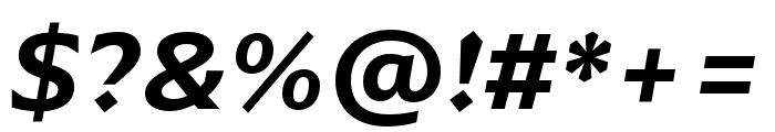 Arpona SemiBold Italic Font OTHER CHARS