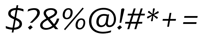 ArponaSans Light Italic Font OTHER CHARS