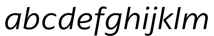 ArponaSans Light Italic Font LOWERCASE