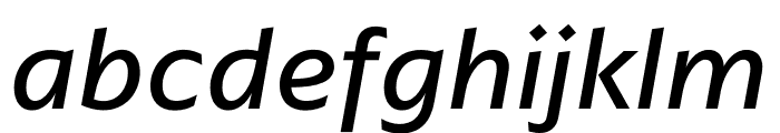 ArponaSans Regular Italic Font LOWERCASE