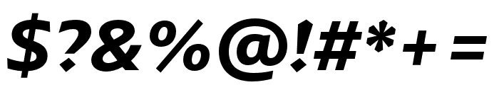 ArponaSans SemiBold Italic Font OTHER CHARS