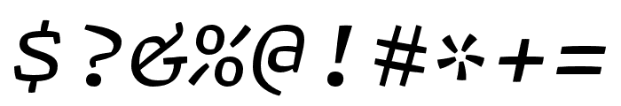 Array Mono Regular Italic Font OTHER CHARS