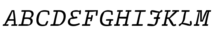 Array Proportional Regular Italic Font UPPERCASE