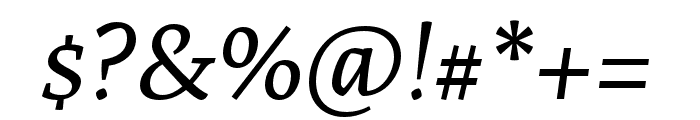 Artigo Regular Italic Font OTHER CHARS