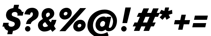 Arvo Bold Italic Font OTHER CHARS