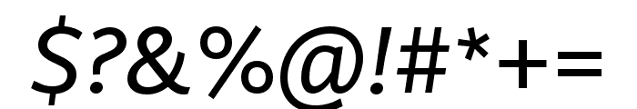 Arzachel Regular Italic Font OTHER CHARS