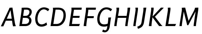 Arzachel Regular Italic Font UPPERCASE