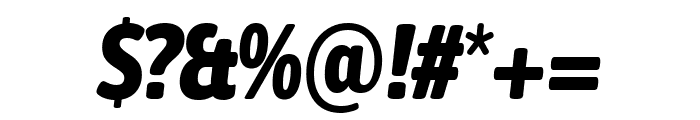 Asap Condensed Extra Bold Italic Font OTHER CHARS