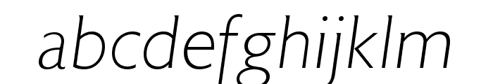 Astoria Extra Light Italic Font LOWERCASE