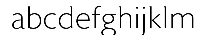 Astoria ExtraLight Font LOWERCASE