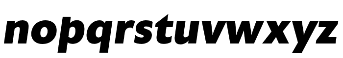Astoria Sans Extra Bold Italic Font LOWERCASE