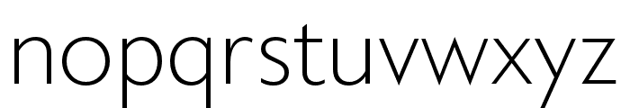 Astoria Sans ExtraLight Font LOWERCASE