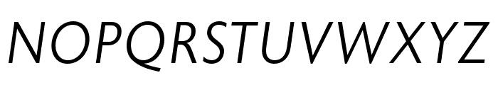 Astoria Sans Light Italic Font UPPERCASE