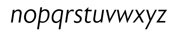 Astoria Sans Light Italic Font LOWERCASE
