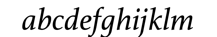 Athelas Italic Font LOWERCASE