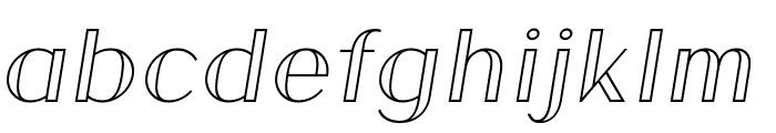 Athena Inline Italic Font LOWERCASE