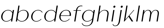 Athena Light Italic Font LOWERCASE