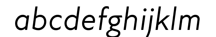 Atten New Regular Italic Font LOWERCASE