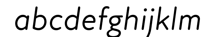 Atten Round New Regular Italic Font LOWERCASE