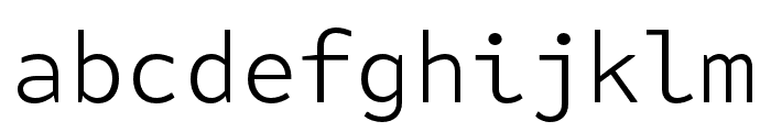 Attribute Mono Light Font LOWERCASE