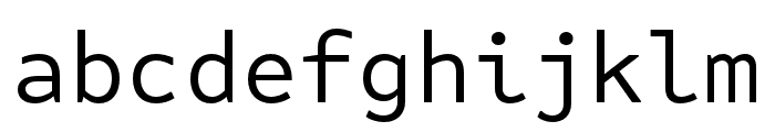 Attribute Mono Regular Font LOWERCASE