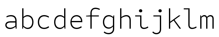 Attribute Mono Xlight Font LOWERCASE