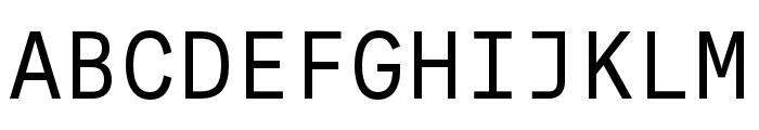 Auger Mono Regular Font UPPERCASE