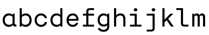 Auger Mono Regular Font LOWERCASE