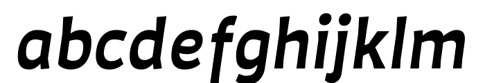 Auster SemiBold Italic Font LOWERCASE