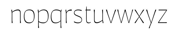 Auster Thin Font LOWERCASE