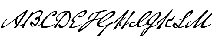 Austin Pen Regular Font UPPERCASE