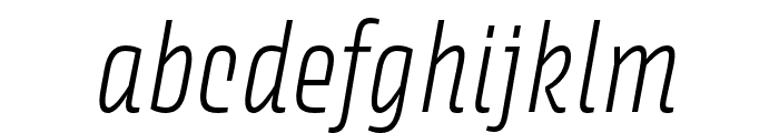 Avory I Latin Extralight Italic Font LOWERCASE