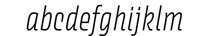 Avory I PE Extralight Italic Font LOWERCASE