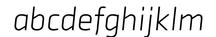 Axia Light Italic Font LOWERCASE