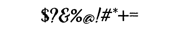 Azalea Rough Regular Font OTHER CHARS