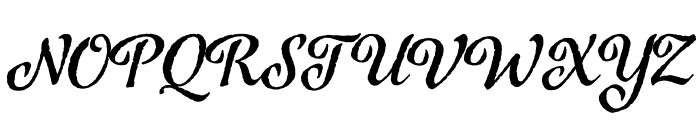 Azalea Rough Regular Font UPPERCASE