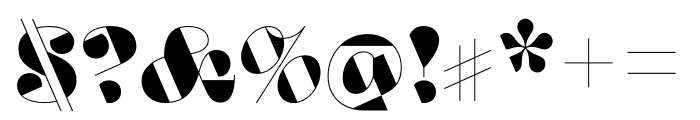 Aziga Regular Font OTHER CHARS