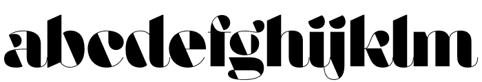 Aziga Regular Font LOWERCASE