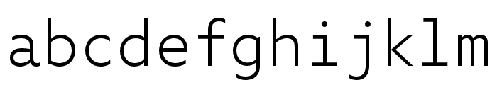 Azo Mono Light Font LOWERCASE