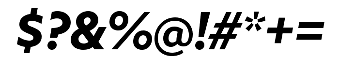Azo Sans Bold Italic Font OTHER CHARS