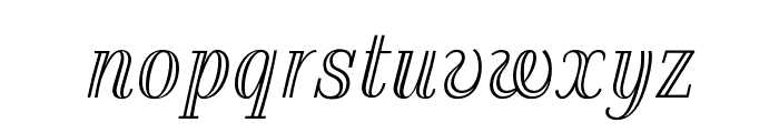 Azote Italic Font LOWERCASE