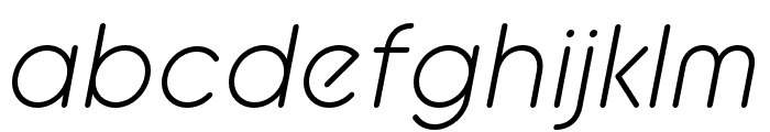 BC Alphapipe Light Italic Font LOWERCASE