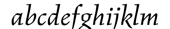 BC Figural Italic Font LOWERCASE