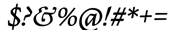 BC Figural Petit Italic Font OTHER CHARS