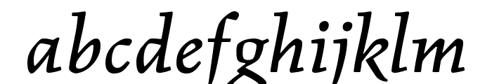 BC Figural Petit Italic Font LOWERCASE