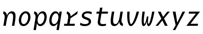 BC Mikser Medium Italic Font LOWERCASE