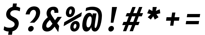 BC Mikser SemiBold Italic Font OTHER CHARS