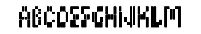 BD MicronFont Condensed Font LOWERCASE